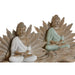 Decorative Figure Home ESPRIT White Green Buddha Oriental 30 x 6 x 15 cm (2 Units) - Декорация и Осветление<<<Дом