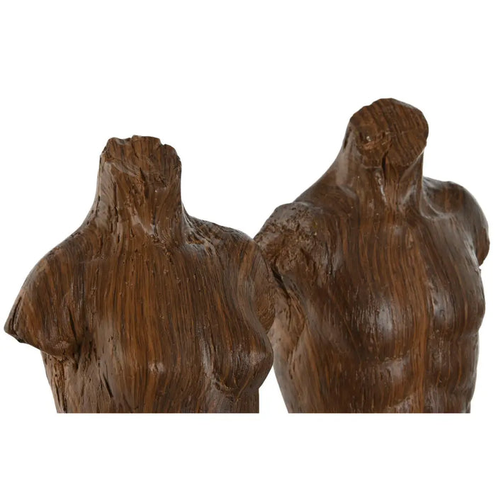 Decorative Figure Home ESPRIT White Light brown Bust 9,5 x 8 x 31 cm (2 Units) - Декорация и Осветление<<<Дом