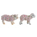 Decorative Figure Home ESPRIT White Multicolour Flowers 34 X 13,5 X 18,5 cm (2 Units) - Декорация и Осветление<<<Дом