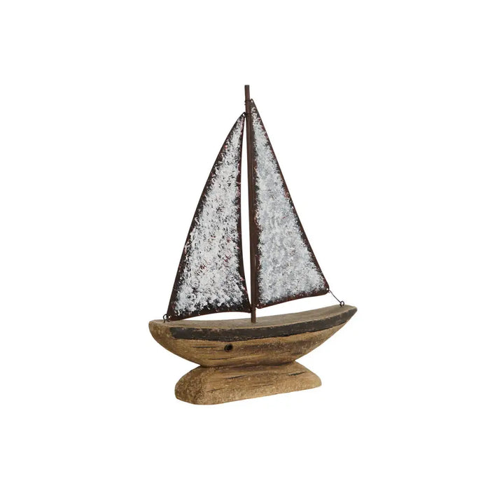 Decorative Figure Home ESPRIT White Natural Candle maker Aged finish 26 x 6 x 34 cm - Декорация и Осветление<<<Дом