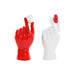 Decorative Figure Home ESPRIT White Red Hand 12 x 8,5 x 26 cm (2 Units) - Декорация и Осветление<<<Дом