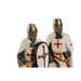 Decorative Figure Home ESPRIT White Red Resin 9 x 8 x 21 cm (2 Units) - Декорация и Осветление<<<Дом