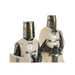 Decorative Figure Home ESPRIT White Silver Resin 10 x 8 x 25 cm (2 Units) - Декорация и Осветление<<<Дом