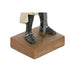 Decorative Figure Home ESPRIT White Silver Resin 10 x 8 x 25 cm (2 Units) - Декорация и Осветление<<<Дом