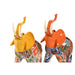 Decorative Figure Home ESPRIT Yellow Multicolour Orange Elephant 16 x 7 x 17 cm (2 Units) - Декорация и