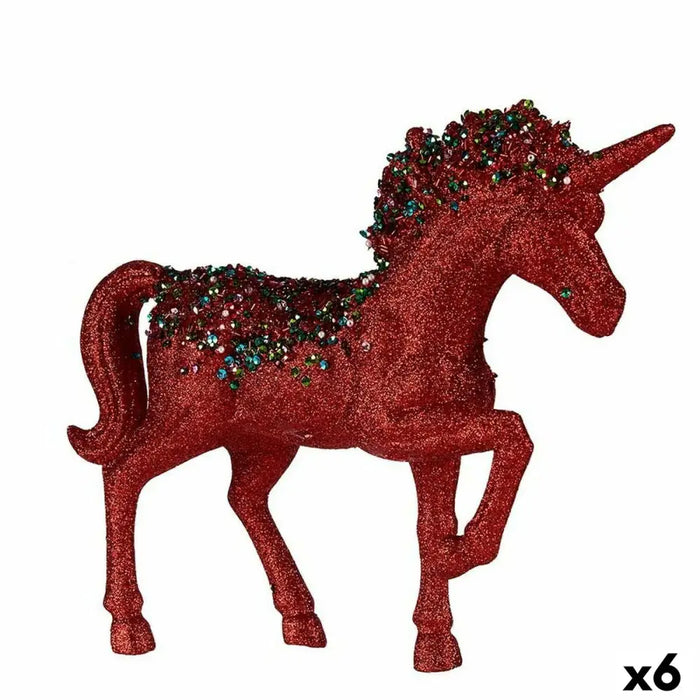 Decorative Figure Krist+ Blue Red Unicorn 9,5 x 31 x 40 cm (6 Units) - Декорация и Осветление<<<Дом