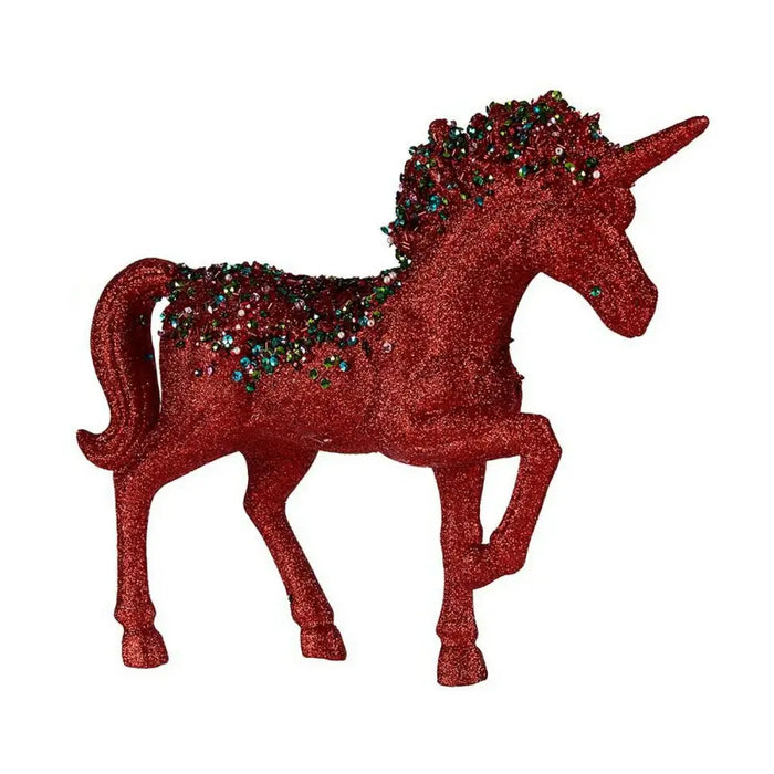 Decorative Figure Krist+ Blue Red Unicorn 9,5 x 31 x 40 cm - Декорация и Осветление<<<Дом Градина<<<BigBuy&&&Други