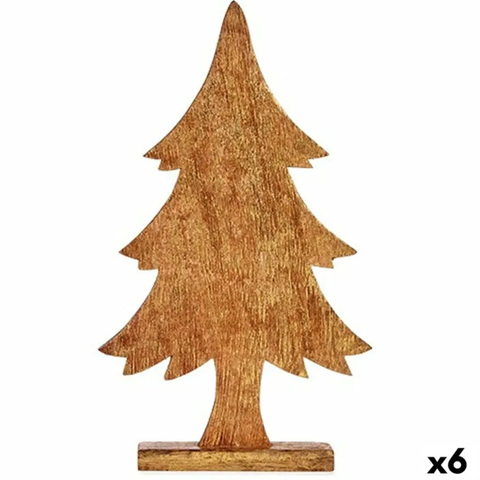 Decorative Figure Krist+ Golden Christmas Tree 5,1 x 49,5 x 25,5 cm (6 Units) - Декорация и Осветление<<<Дом
