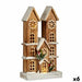 Decorative Figure Krist+ White Brown House 25 x 46 x 9 cm Light (6 Units) - Декорация и Осветление<<<Дом