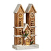 Decorative Figure Krist+ White Brown House 25 x 46 x 9 cm Light (6 Units) - Декорация и Осветление<<<Дом