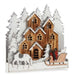 Decorative Figure Krist+ White Brown Town 44 x 44,5 x 6 cm Light (4 Units) - Декорация и Осветление<<<Дом