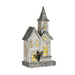 Decorative Figure Krist+ White Grey Glitter House Christmas 22 x 45 x 11 cm LED Light - Декорация и Осветление<<<Дом
