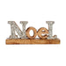 Decorative Figure Noel Glitter 6,5 x 10 x 25 cm Silver Wood - Декорация и Осветление<<<Дом Градина<<<BigBuy&&&Коледни