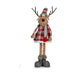 Decorative Figure Scarf Deer 17 x 78 x 24 cm Red Grey - Декорация и Осветление<<<Дом Градина<<<BigBuy&&&Коледни