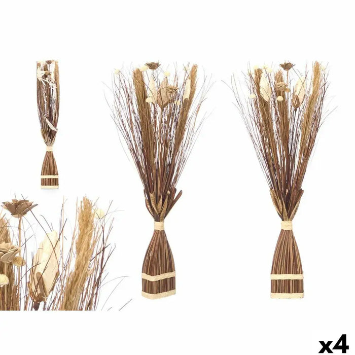 Decorative Flower Gift Decor Brown 14 x 100 x 10 cm 8 x 100 x 18 cm (4 Units) - Декорация и Осветление<<<Дом