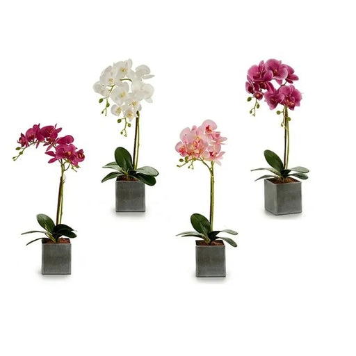 Decorative Flower Ibergarden Orchid 14 x 51 x 18 cm (6 Units) - Декорация и Осветление<<<Дом Градина<<<BigBuy&&&Други