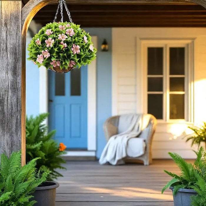 DECORATIVE LANDSCAPING HANGING BASKET Φ28CM HD GARDENIA - Изкуствени растения<<<Стайни растения<<<Градина<<<Praktiker