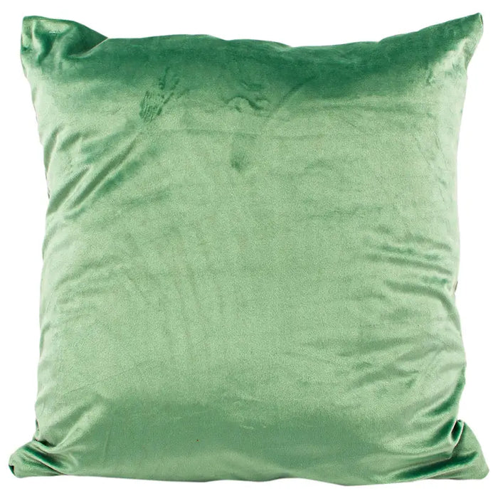 DECORATIVE PILLOW ROSE AGLIKA 45X45 CM GREEN - Декоративни възглавници<<<Текстил за спалня<<<Мебели и