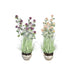 Decorative Plant DKD Home Decor Vase 20 x 20 x 78 cm Porcelain Pink PVC (2 Units) - Декорация и Осветление<<<Дом