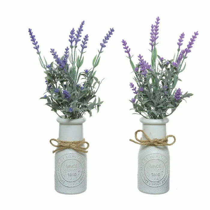 Decorative Plant Everlands Plant pot Lavendar (Ø 13 x 32 cm) - Декорация и Осветление<<<Дом Градина<<<BigBuy&&&Други