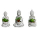 Decorative Plant Home ESPRIT Polyethylene Cement Buddha Oriental 10,5 x 8 x 16 cm (3 Units) - Декорация и