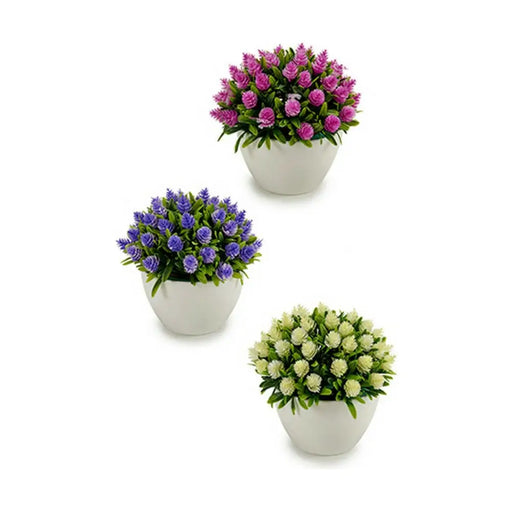 Decorative Plant Ibergarden Plastic Flowers 14 x 12,5 x 14 cm (12 Units) - Декорация и Осветление<<<Дом