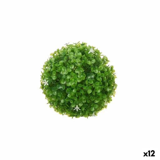 Decorative Plant Ibergarden Plastic Flowers Sheets Ball 17 x 17 x 17 cm (12 Units) - Декорация и Осветление<<<Дом