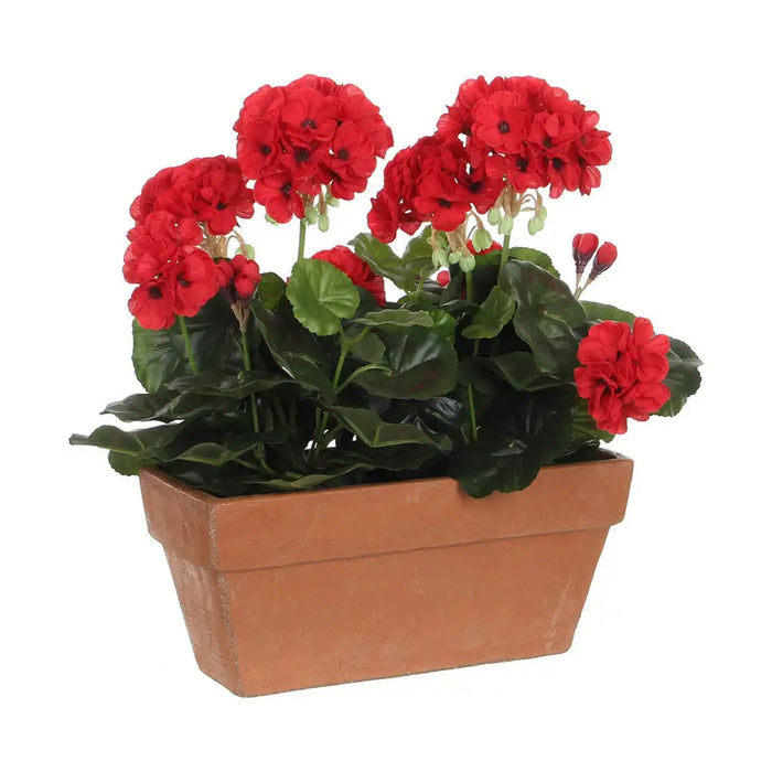 Decorative Plant Mica Decorations Ceramic Red PVC (29 x 13 x 40 cm) - Декорация и Осветление<<<Дом
