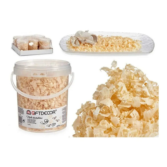 Decorative Shavings Gift Decor 13 x 14 x 14 cm - Декорация и Осветление<<<Дом Градина<<<BigBuy&&&Други артикули за