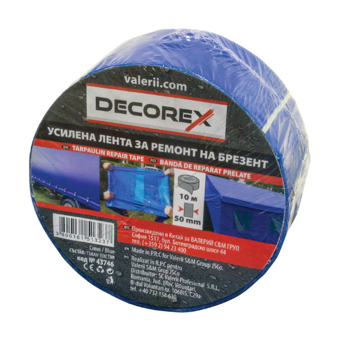 TAPE REPAIR TAPE DARK BLUE 50 MM X 10 M DECOREX