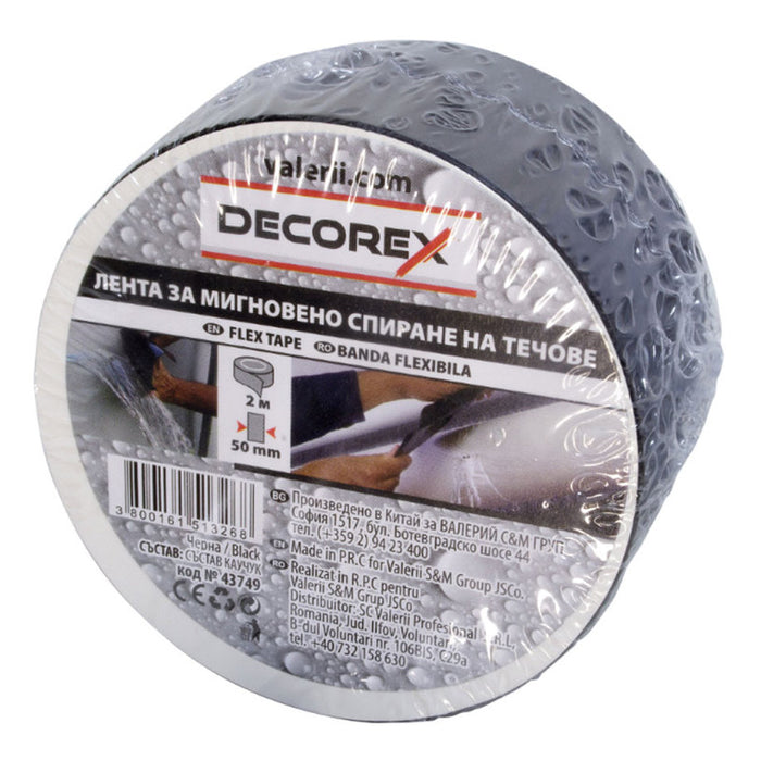 LEAK STOP TAPE BLACK 50 MM X 2 M DECOREX