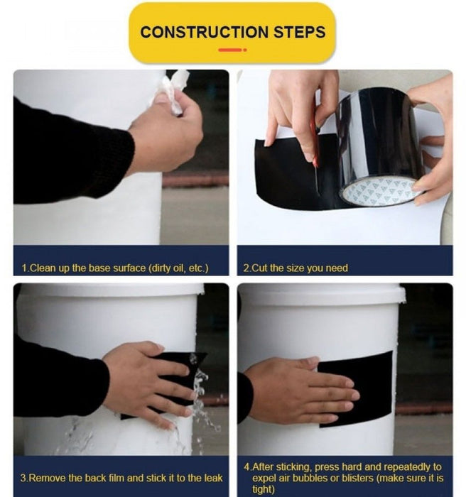 LEAK STOP TAPE BLACK 100 MM X 2 M DECOREX