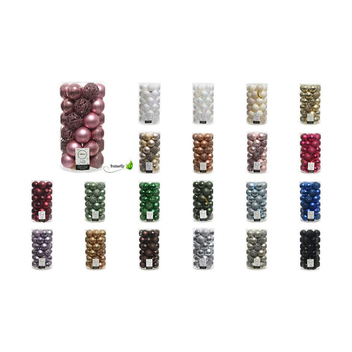 Christmas Baubles Decoris Silver 37 Pieces