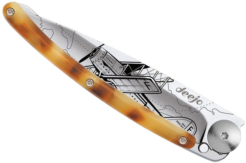 POCKET KNIFE DEEJO LIGHT TURTLE- AVIATION