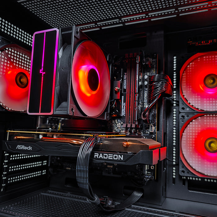 Gaming desktop computer LEVEL UP QUARTZ EVO BLACK AMD RYZEN 5 7500F, AMD RADEON RX 7600, RAM 16 GB, 6000 MHz