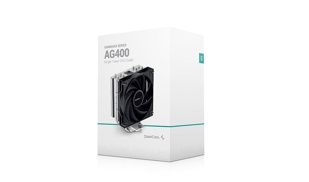 DeepCool AG400 Processor Air cooler 12 cm Aluminium, Black 1 pc(s)