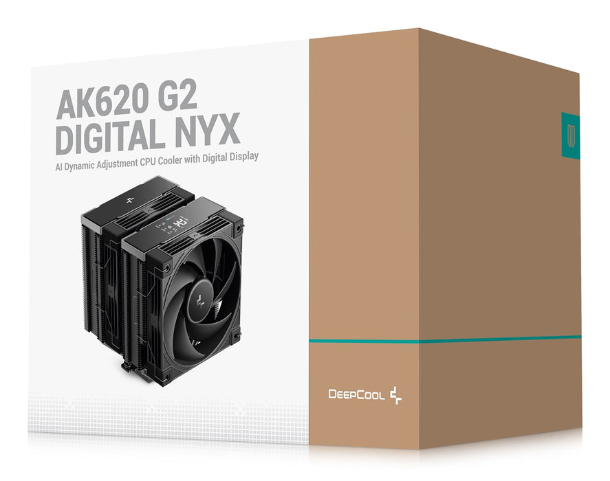 DeepCool AK620 G2 Digital NYX Processor Air cooler 12 cm Black 1 pc(s)