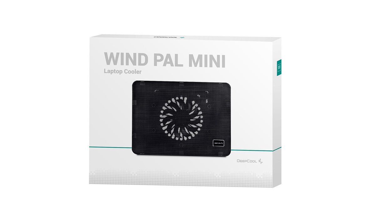 Laptop cooler DeepCool WIND PAL MINI, 15.6", 140 mm, Black