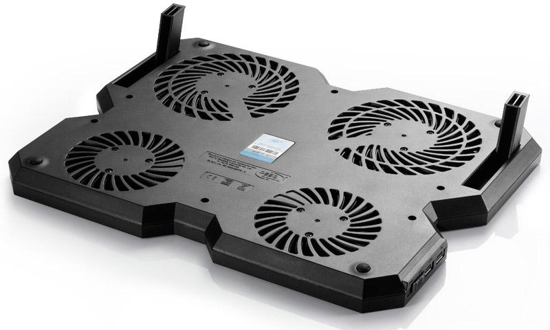 Laptop cooler DeepCool Multi Core X6, 15.6", 2x140+100 mm, Black