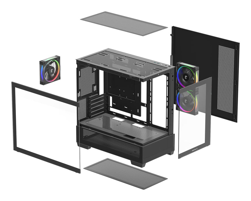 DeepCool CG380 3F Midi Tower Black