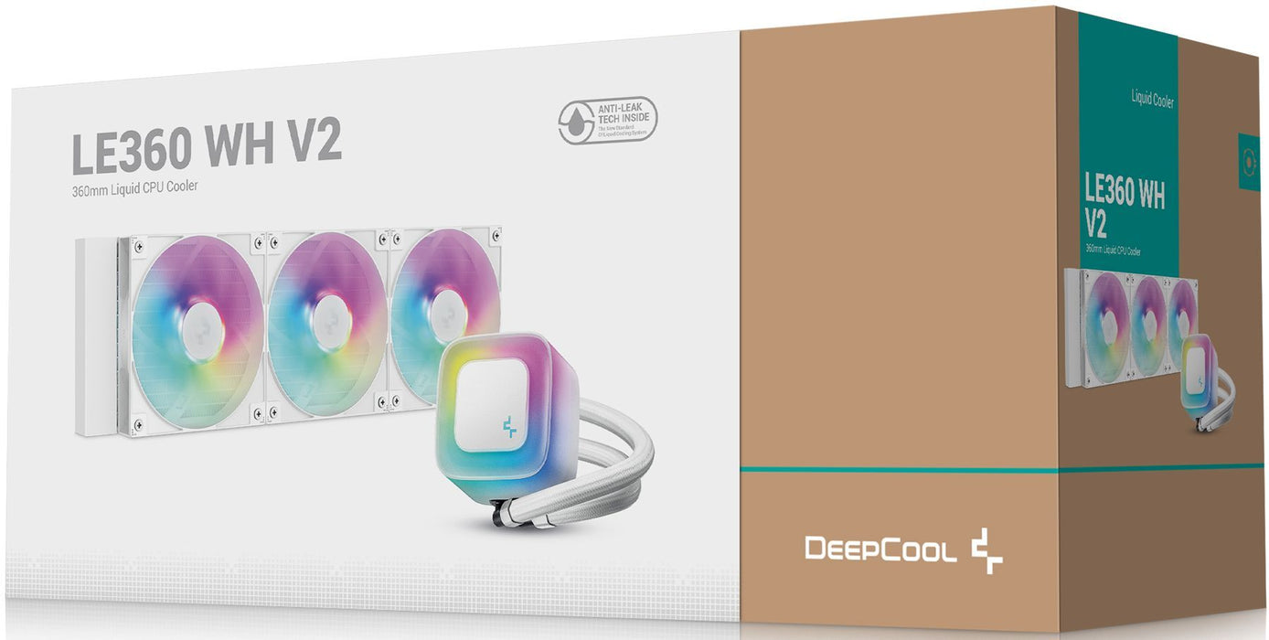 DeepCool LE360 WH V2 Processor All-in-one liquid cooler 12 cm White 1 pc(s)