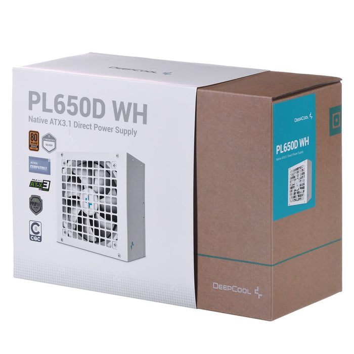 DeepCool PL650D power supply unit 650 W 20+4 pin ATX ATX White