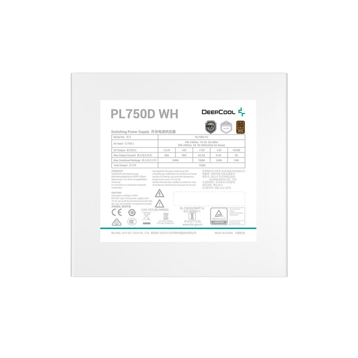 DeepCool PL750D WH power supply unit 750 W 20+4 pin ATX ATX White