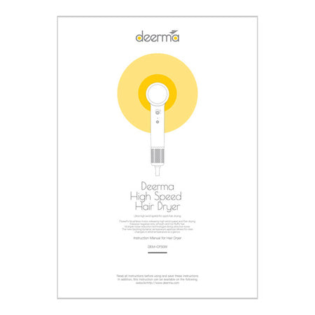 Hair Dryer Deerma DEM-CF50W (pink)