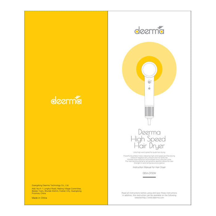 Hair Dryer Deerma DEM-CF50W (white)