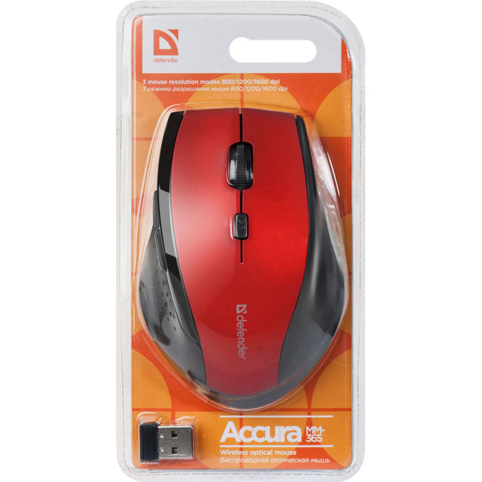 Mouse DEFENDER Accura MM-365 52367 Red