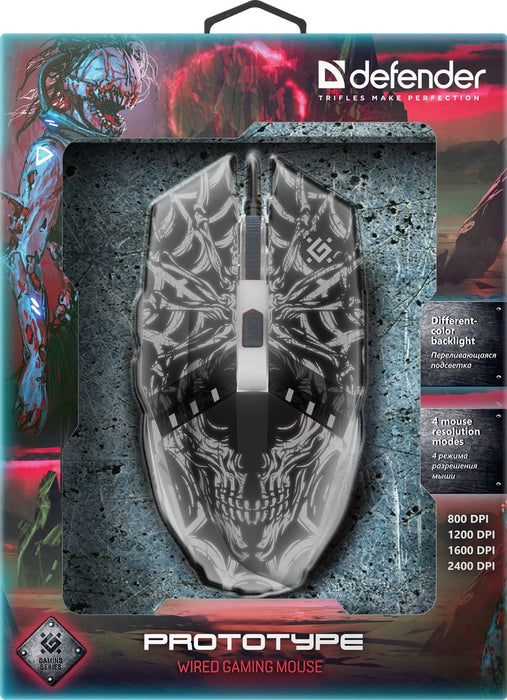 Defender GM-670L mouse Ambidextrous Optical 2400 DPI