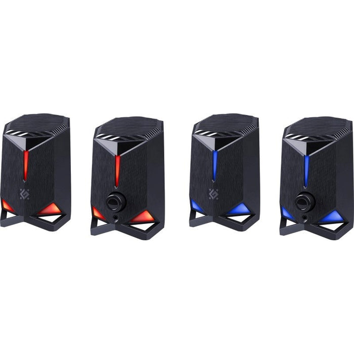 Speakers Defender Rocket 2.0 6w LED USB, black