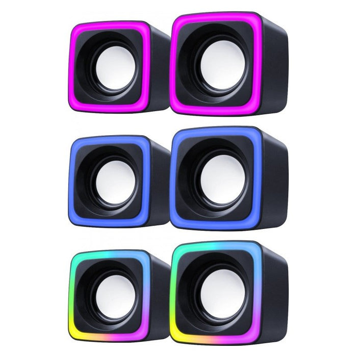 DEFENDER SOLAR 7 2.0 6W LED USB SPEAKERS 65117