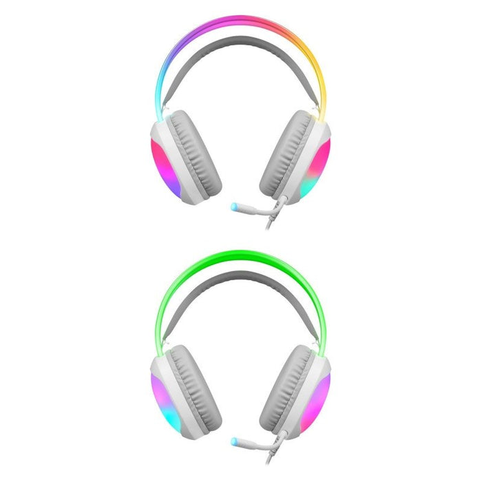 Defender Eclipse RGB gaming headset white 62440